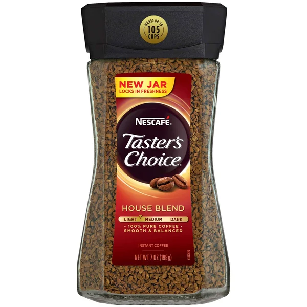 Nescafe Taster&s Choice Instant Coffee, House Blend, 7 Ounce Pack of 6