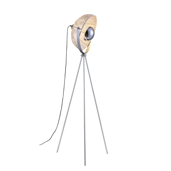 Archiology Industrial Metal Tripod Floor Lamp Spotlight Reading Lamp - Chrome