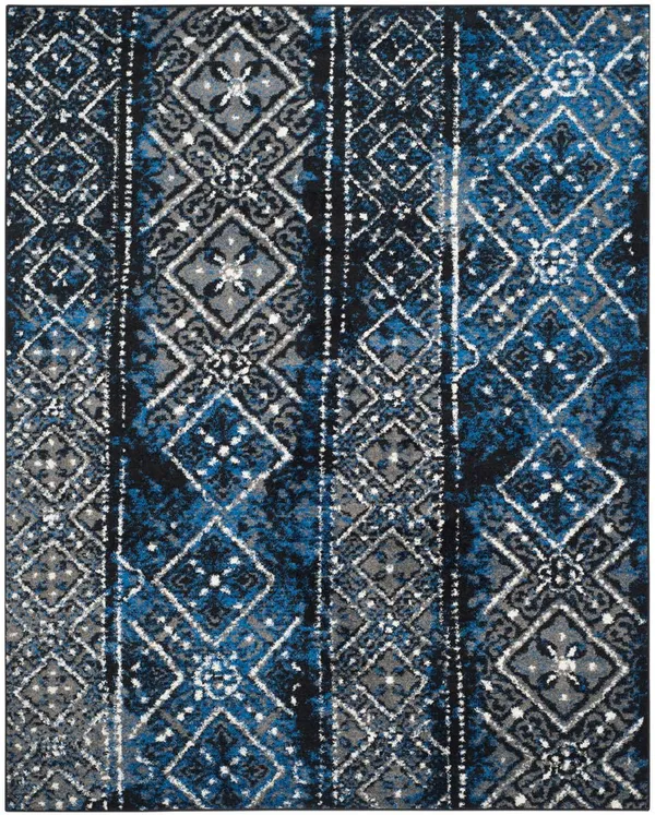 Safavieh Adirondack Silver & Black Area Rug; 9& x 12&