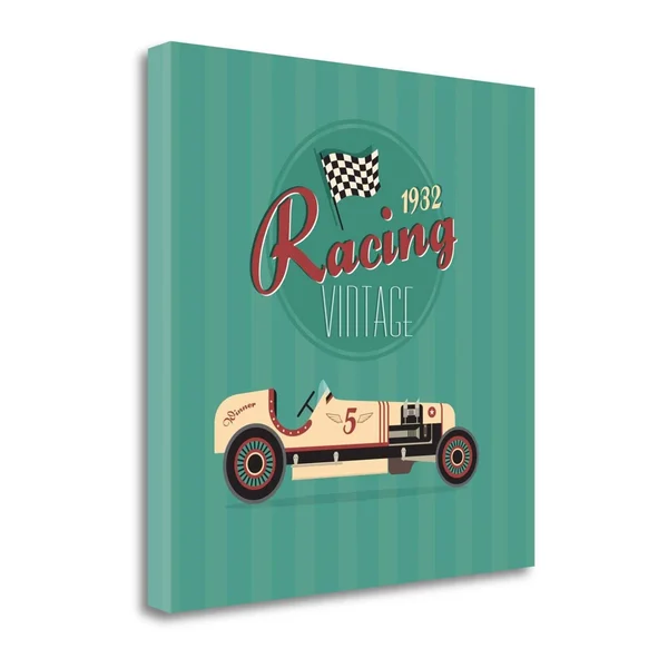 24x22 x 24x22 Vintage Racing 2 by GraphINC Studio Fine Art Giclee Print