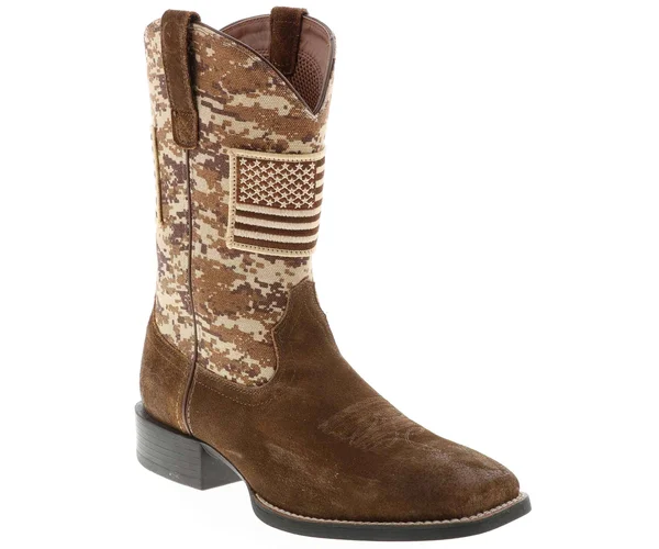 Ariat Men's Sport Patriot Western Boots - Antique Mocha/Sand Camo