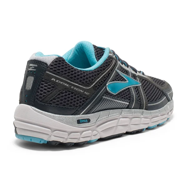 Brooks Addiction 12 Women's Running Shoes Anthracite/Bluefish/Silver : 6 D - Wide