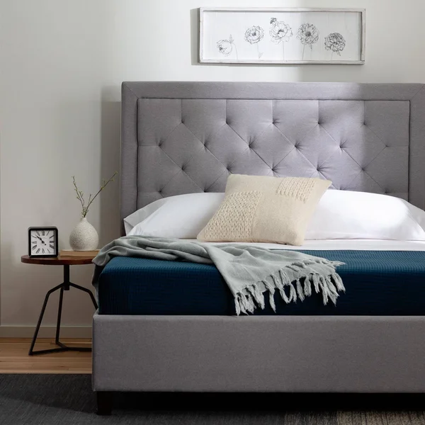 Brookside Upholstered Diamond Tufted Bed - Beige - Queen