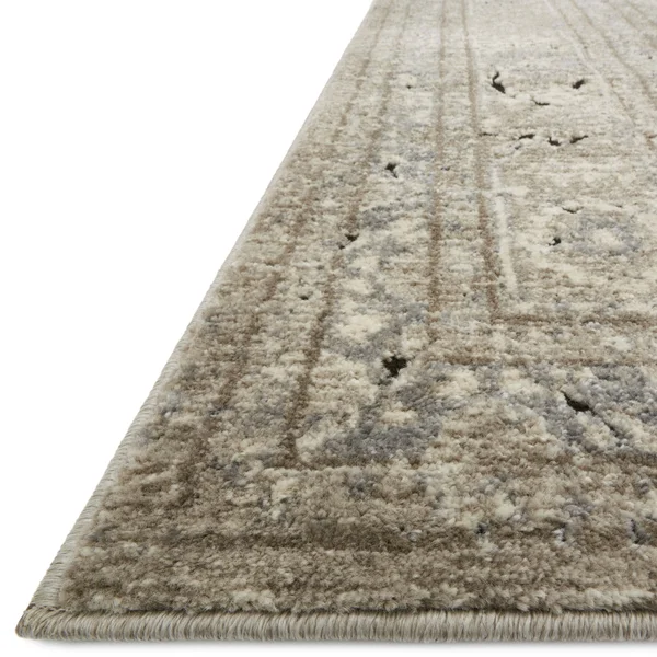 Alexander Home Antique Inspired Vintage Grey/ Stone Distressed Rug - 5&3 inch x 7&6 inch - Gray