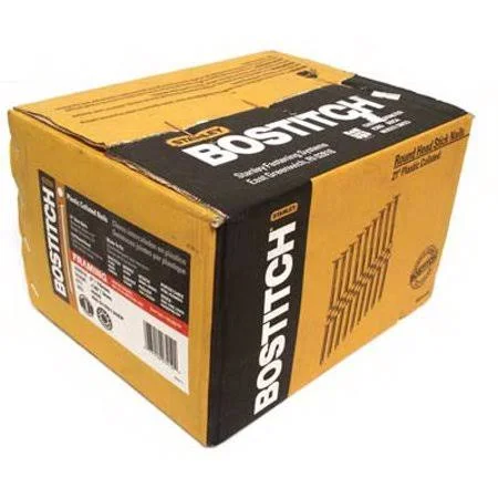Stanley Bostitch Rh-s10d120ep Plastic Collated Stick Framing Nails 3 inch by 0.120 Smooth Shank 21 Degree 4000 Pack