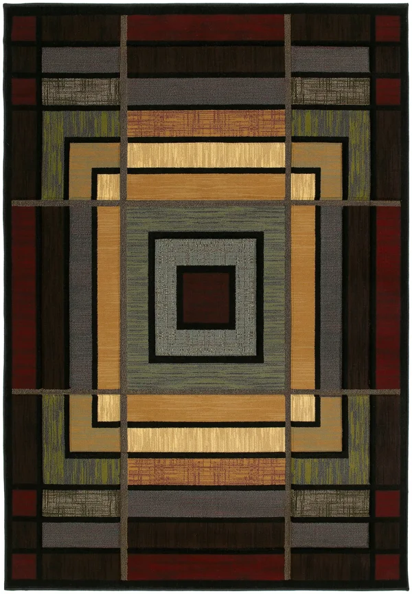 United Weavers Contours Ambience Smoke Blue Accent Rug 2&7x22 x 4&2x22