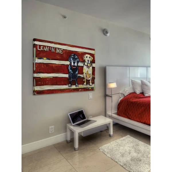 Marmont Hill Lean on Me by Tori Campisi Painting Print on Canvas