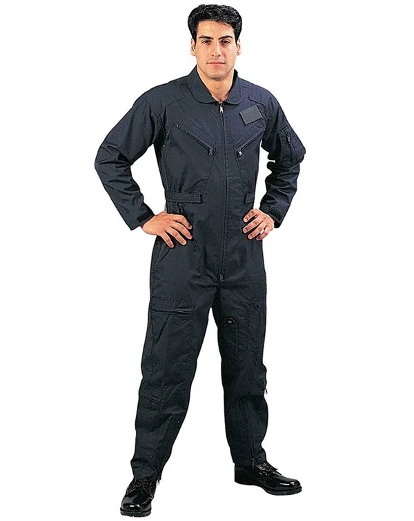 Rothco Long Sleeve Flightsuits Navy Blue (7503) 3X-Large, Navy Blue