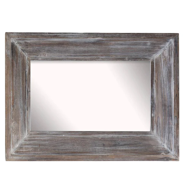 Barnyard Designs Decorative Wall Mirror Rustic Distressed Natural Wood Frame Vertical Hanging