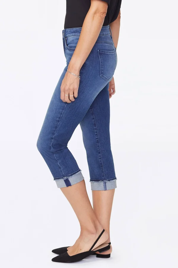 Nydj Marilyn Straight Crop Jeans - Meloy - Blue - 16