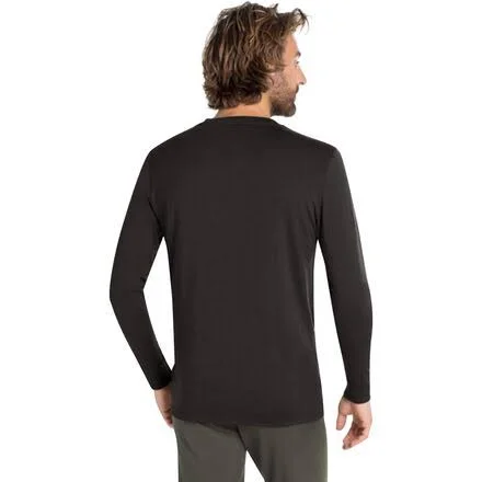 Odlo Men's Natural + Light Long-Sleeve Base Layer Top - Black, XL