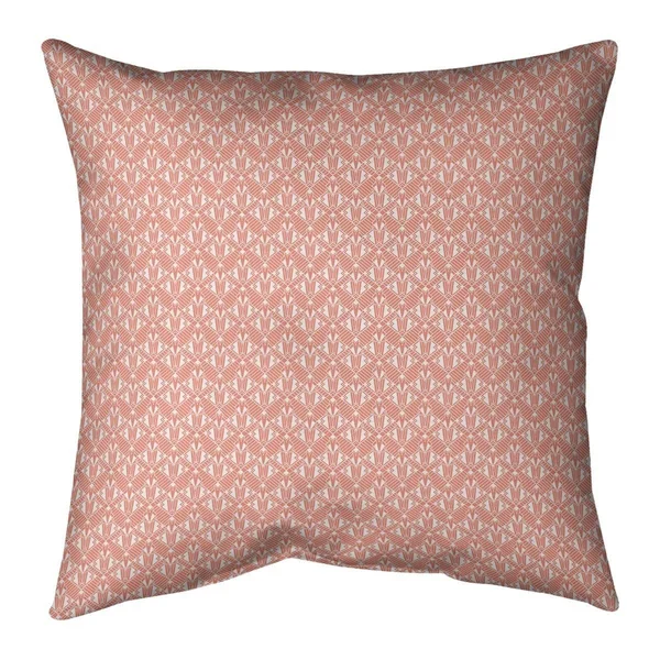 Main Alternate Art Deco Throw Pillow - 16 x 16 - Blue - Linen