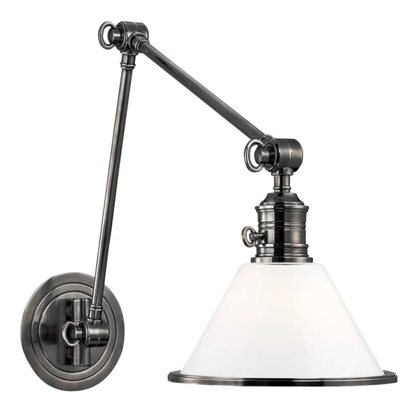 Hudson Valley 8333-AN Garden City 1 Light Wall Sconce Antique Nickel