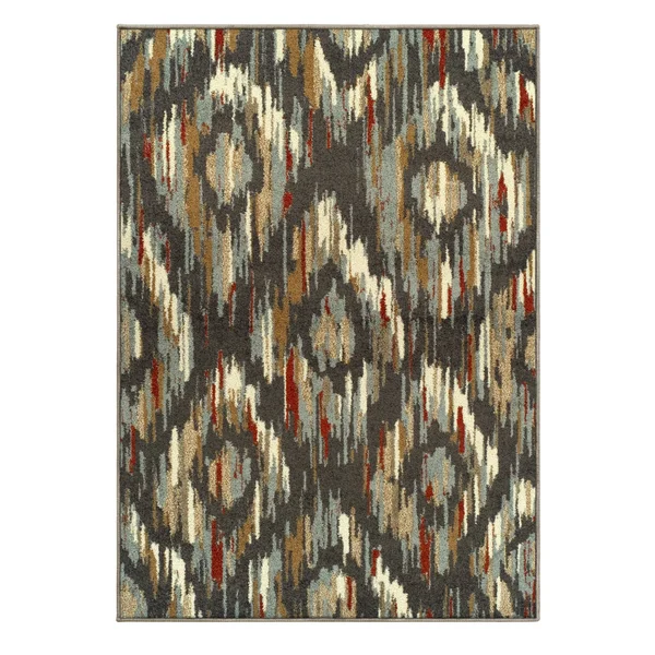 Superior Solitaire Area Rug, 8' x 10', Multicolor