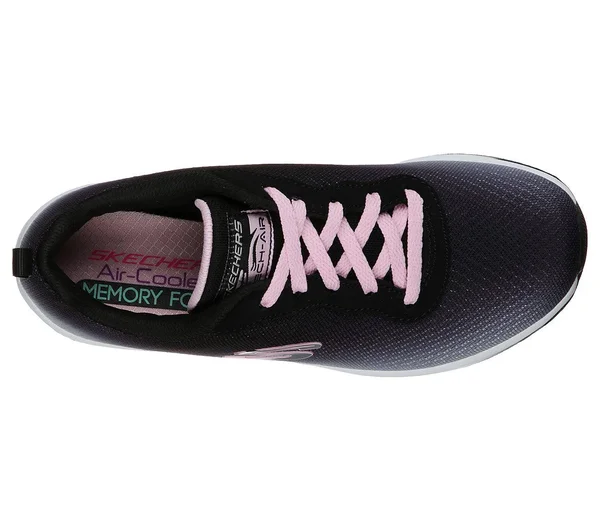 Skechers Girls& Skech-Air Element Sneaker - Black/Light Pink