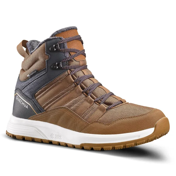Quechua Men's Sh100 X-Warm, Waterproof Mid Hiking Boots in Carbon Gray, Size 12
