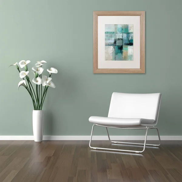Trademark Fine Art Island Hues Crop I by Silvia Vassileva - White Matte, Birch Frame 16x20-Inch
