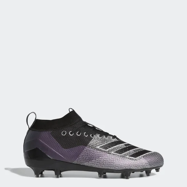 Adidas Adizero 8.0 Core Black/Grey Men's Football Cleat 13.5
