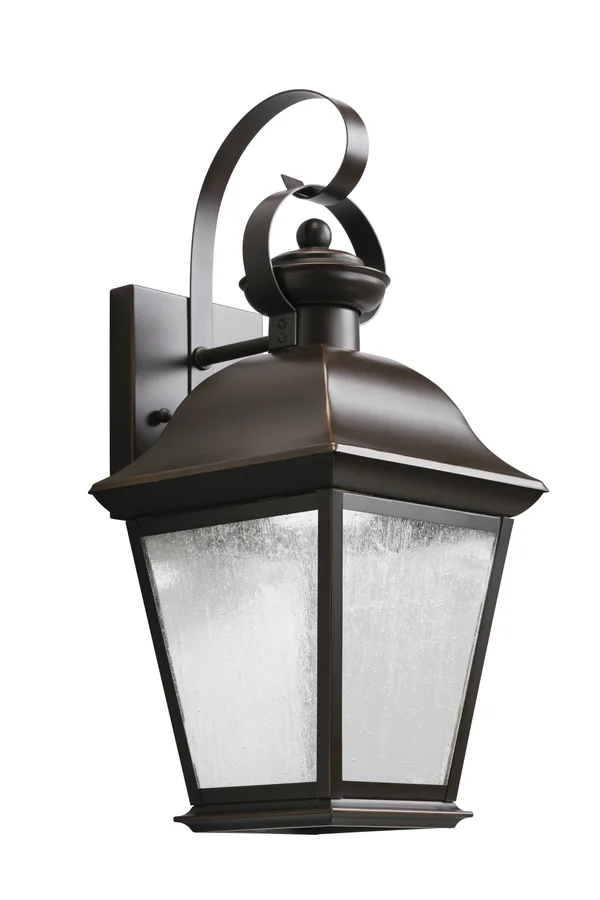 Kichler Mount Vernon 1 Light 17 inch Tall Outdoor LED Wall Light in Olde Bronze 9708OZLED