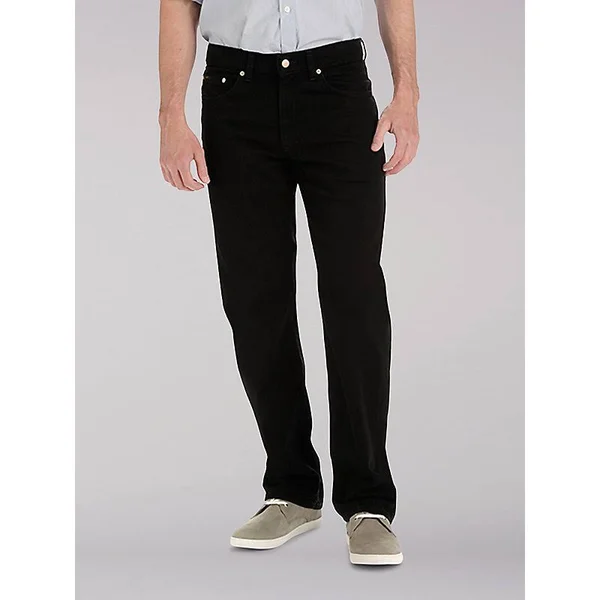Lee Black Big & Tall Relaxed Straight Leg Custom Fit Jeans