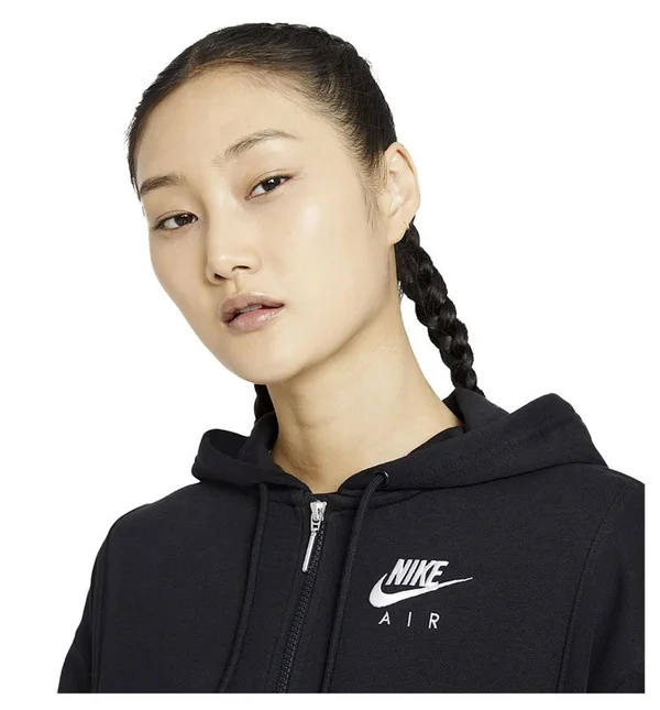 Nike Air Women's Full-Zip Top, Size 14, Black/White