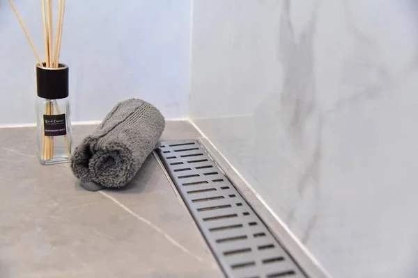 36 inch Side Outlet Linear Shower Drain by Serene Drains - Tile Insert
