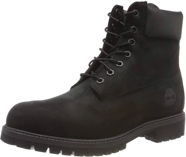Timberland Men's Premium Waterproof Leather Work Boots - Black - Size 6.5