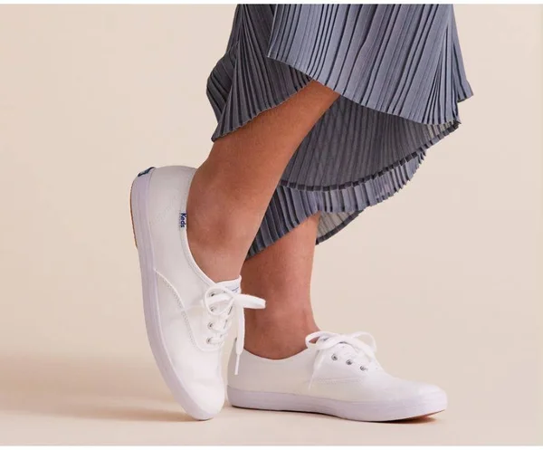 Keds Champion Feat. Organic Cotton White - Size 11XW Women's Shoes