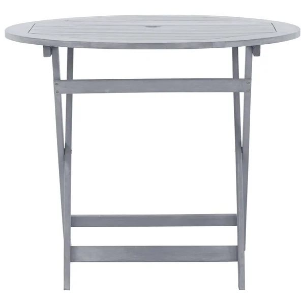 vidaXL Folding Garden Table 23.6x22x29.5x22 Solid Acacia Wood