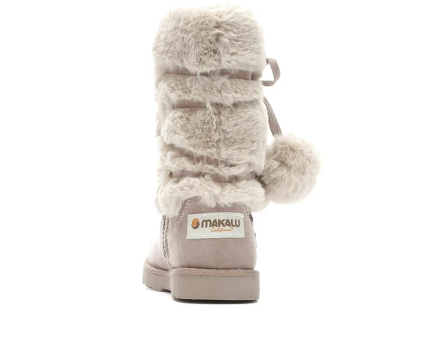 Girls& Makalu Little Kid & Big Kid Cozy Land Boot in Taupe Size 13 - Little Kid Medium