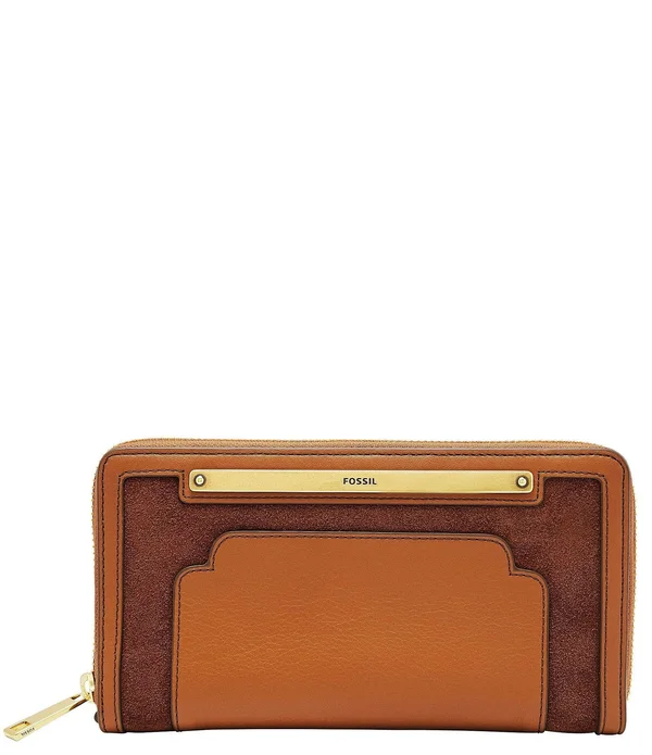 Fossil Retail $98 Liza Zip Around Clutch Sku Bq2397set Women's Wallet