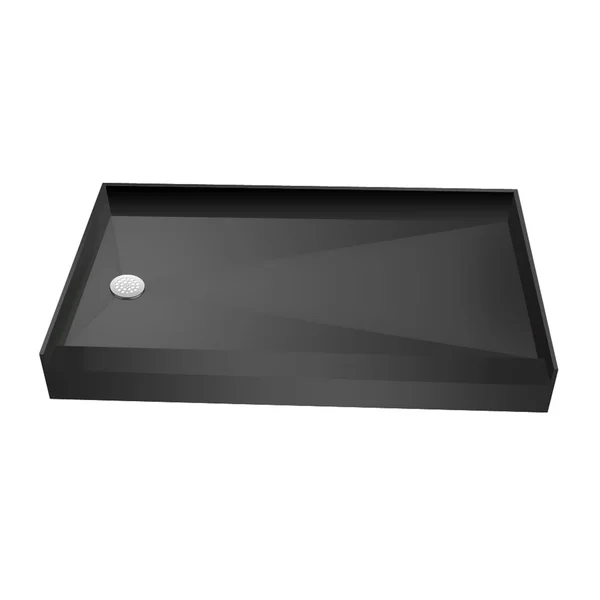 Tile Redi Base 3460L-PVC Single Curb Shower Pan with Left Drain