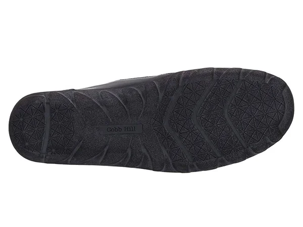Rockport Women's Cobb Hill Amalie Zipper Slip-On - Size: 9.5, Black Leather