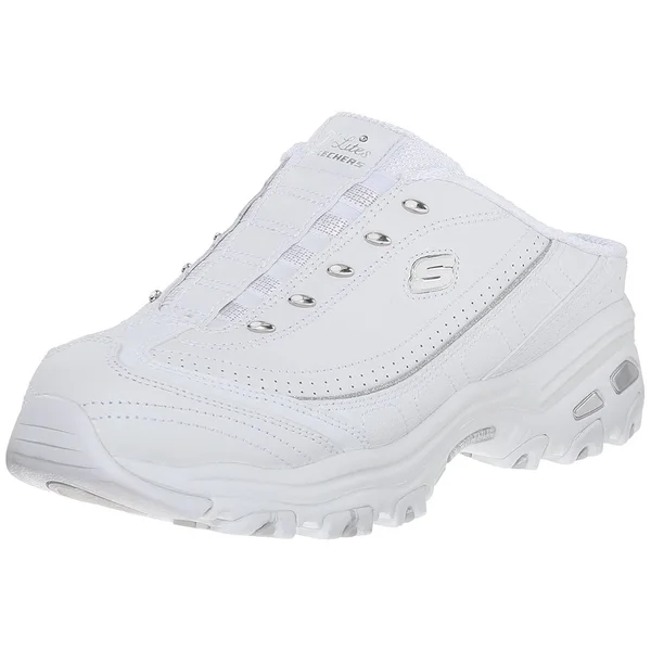 Skechers Women's D&Lites - Bright Sky Sneakers - White - 8