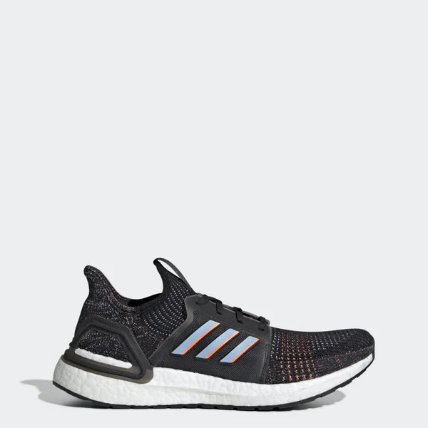 Adidas Ultraboost 19 Shoes - Men's - Core Black, Glow Blue - 8