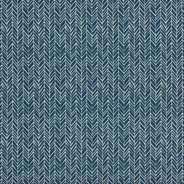 Pillow Perfect Outdoor, Indoor Herringbone Ink Blue Squared Corners Seat Cushion (Set of 2)