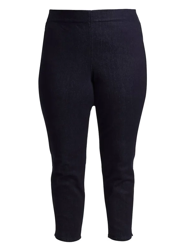 Nydj Skinny Ankle Pull-On Jeans in Plus Size - Rinse - Blue - 16W