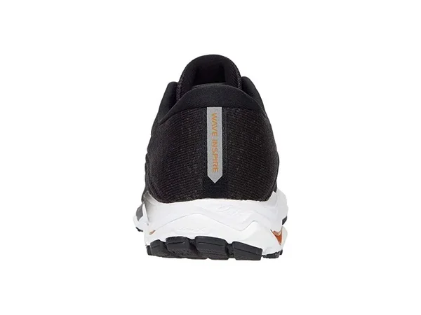 Mizuno - Men's Wave Inspire 16 Waveknit Running Shoe, black-white, Size 15