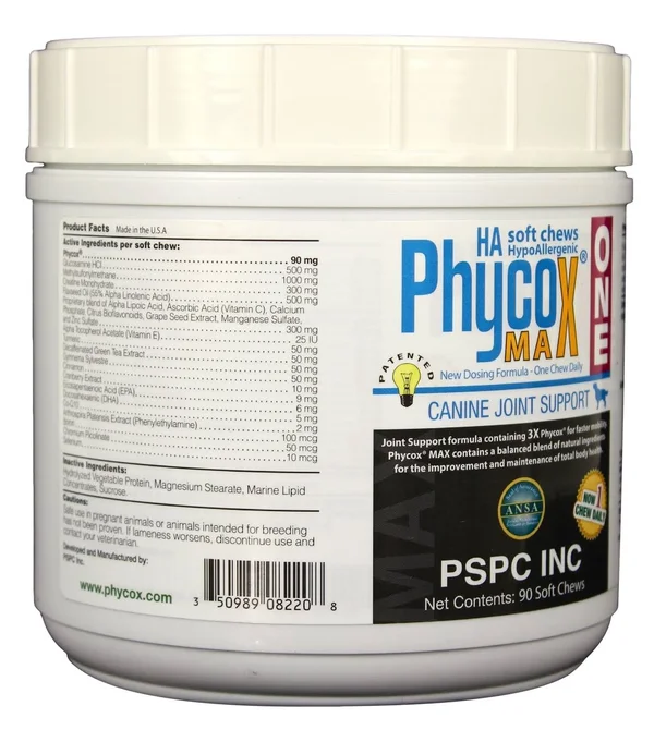 PhyCox Max Ha Soft Chews 90 Count