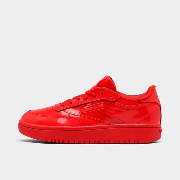 Reebok Cardi Coated Club C Double Red Women's Shoes, Size: 9