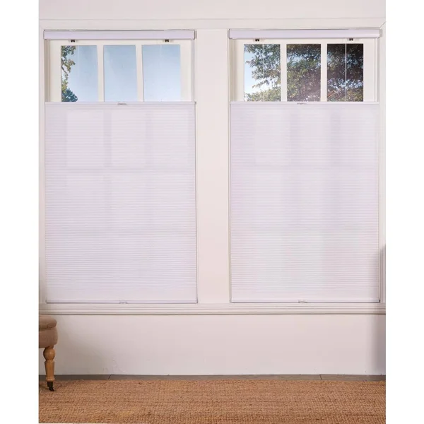 Perfect Lift Window Treatment Cut-to-Width White 1in. Cordless Light Filter Top Down Bottom Up Cellular Shade - 23.5in. W x 72in