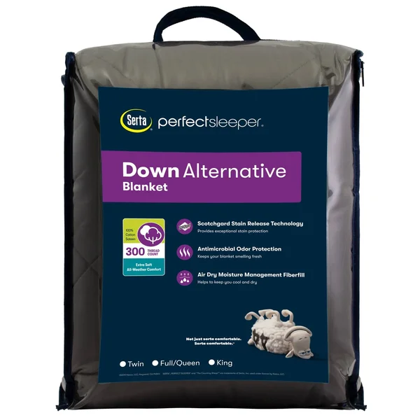 Serta Down Alternative Blanket - King - Seaglass