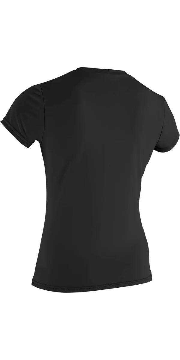 O Neill Basic Skins Short Sleeve Rash Vest - Black