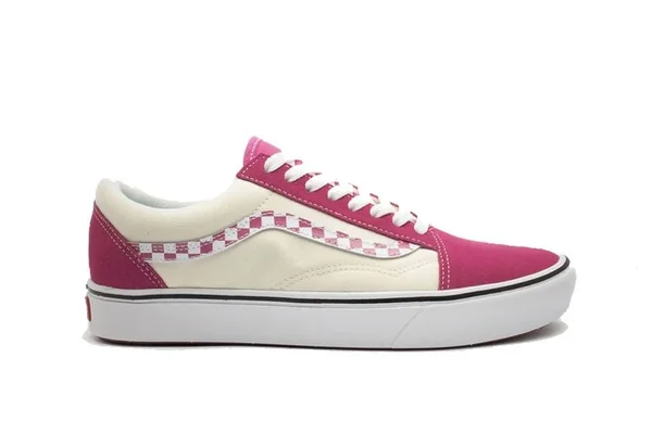 Vans Unisex ComfyCush Sidestrip Check Old Skool Sneakers (9.5)
