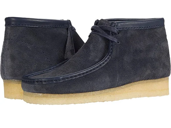 Clarks Wallabee - Mens 11 Navy Boot Medium