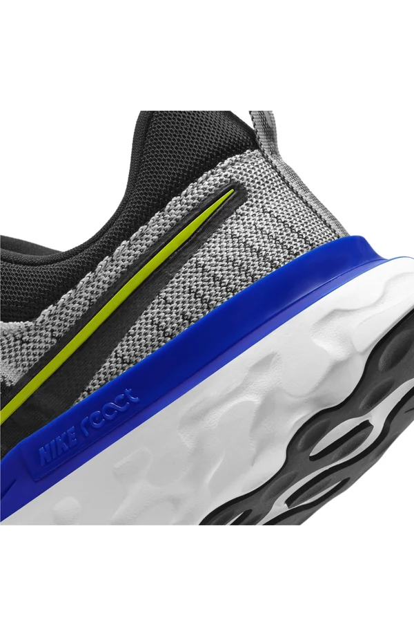 Nike React Infinity Run Flyknit 2 White/Black Men's Running Shoes, Size: 7.5