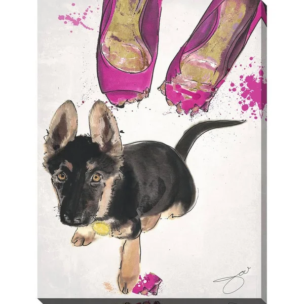 Picture Perfect International by Jodi 'New Shoes' Giclee Stretched Canvas Wall Art - 36 Inches x 48 Inches x 1.5 Inches
