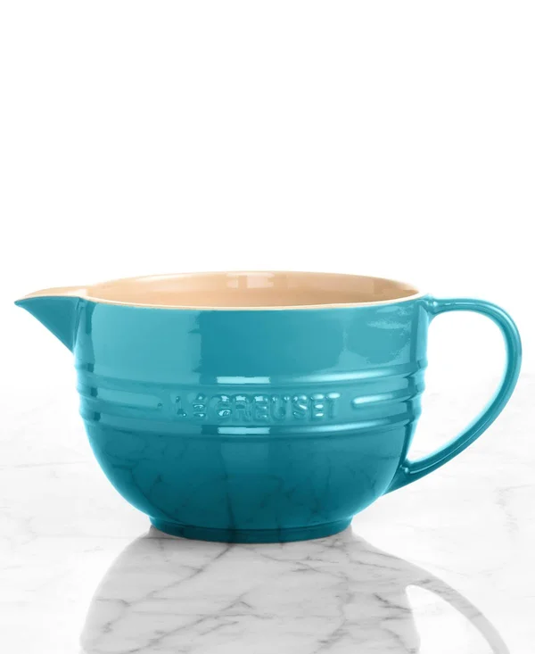 Le Creuset Enameled Stoneware Batter Bowl - Caribbean