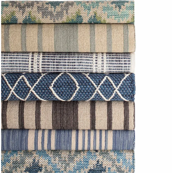 Dash Albert Medina Green Jacquard Woven Wool Rug 2.5x8