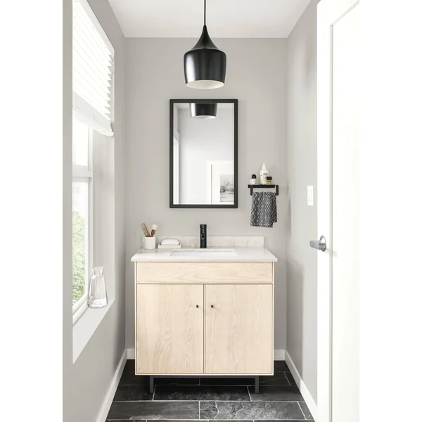 Room & Board, Modern Soho Mirror 1.5D 30W 40H in Taupe Grey